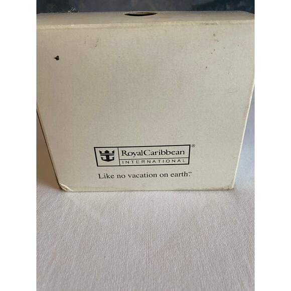 RARE Royal Caribbean "Loving Cup" Set of 6 Metallic Stemmed Shot Glasses w/ Box - Picture 4 of 5